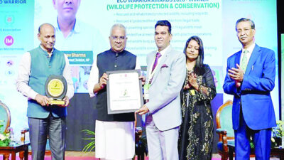 मंडी के DFO डॉ. संजीव शर्मा को राष्ट्रीय ‘ईंको वारियर अवॉर्ड-2026’, वन संरक्षण में योगदान के लिए मिला सम्मान